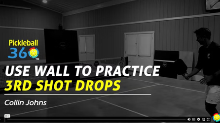 Use Wall to Practice 3rd Shot Drops